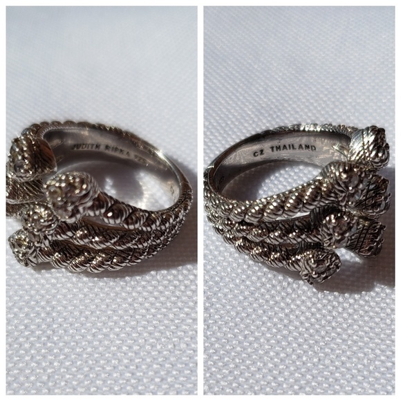 ❌SOLD Judith Ripka Diamonique Sterling Ring 7 - Picture 8 of 8